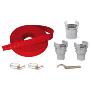 Tuyau de Refoulement Plat 20m Ø50mm + Raccords Prémontés Korman