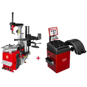 Set Démonte-Pneu Bt300h 3x380v + Équilibreuse de Roues Bb350 220v Mw Tools