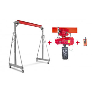 Ensemble de Grue à Portique 1t Palan Électrique à Chaîne avec Chariot 1t Mw Tools
